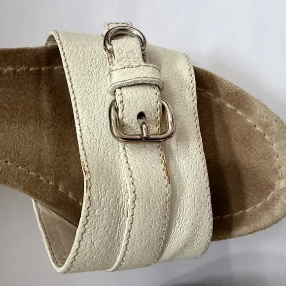 Vintage Prada Wedge Sandals | Early 1990s | Made in Italy - Picture 2 of 6